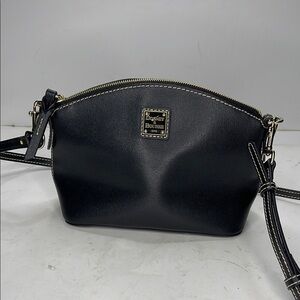 Dooney & Bourke Black Leather Crossbody Bag